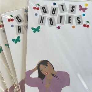 Olivia Rodrigo Guts Notes Illustrated Notepad